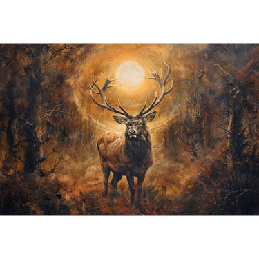 Deer Oil Canvas